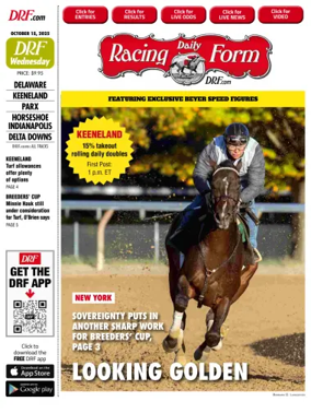 Cover of Daily Racing Form National Digital Edition