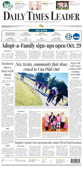 Cover of Daily Times Leader