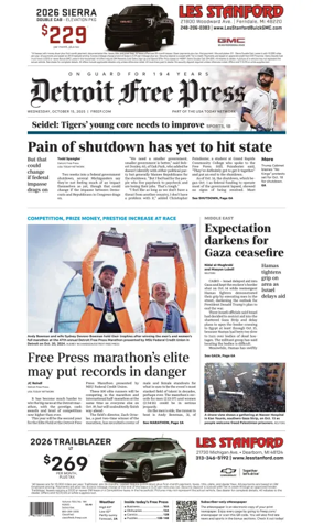 Cover of Detroit Free Press