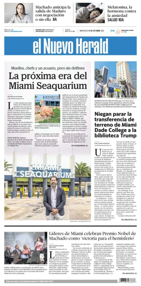 Cover of El Nuevo Herald