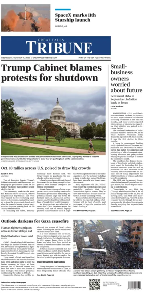Cover of Great Falls Tribune