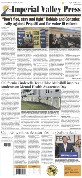 Cover of Imperial Valley Press