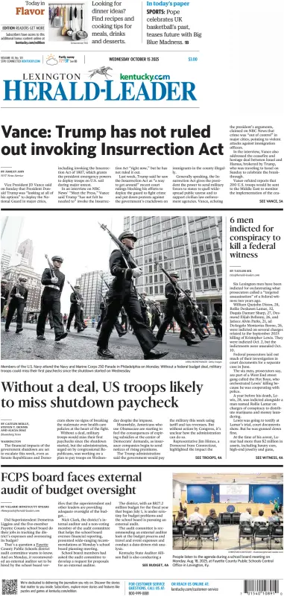 Cover of Lexington Herald-Leader