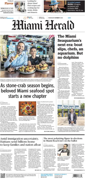 Cover of Miami Herald