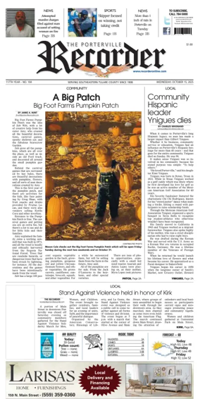 Cover of Porterville Recorder