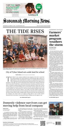 Cover of Savannah Morning News