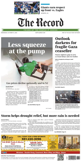 Cover of The Bergen Record