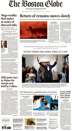 Cover of The Boston Globe