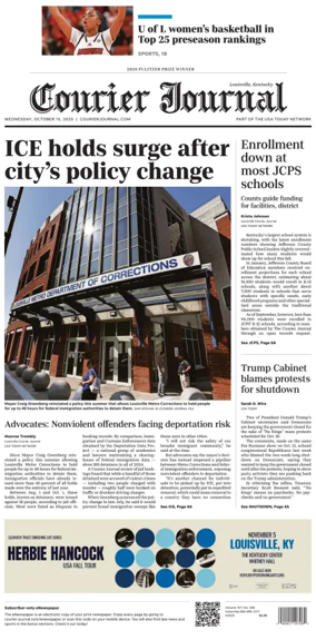 Cover of The Courier-Journal (Louisville)