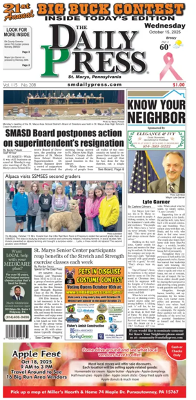 Cover of The Daily Press