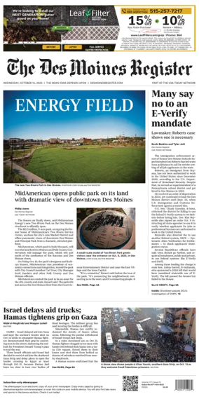 Cover of The Des Moines Register