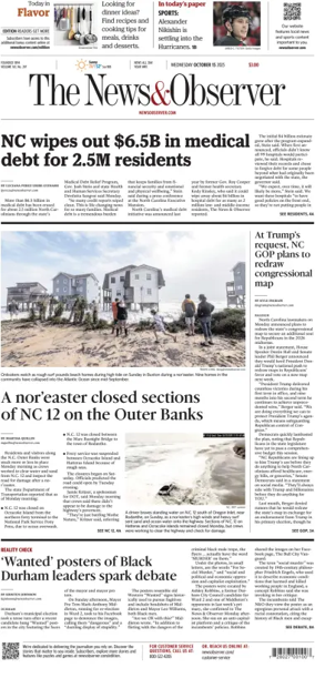 Cover of The News & Observer