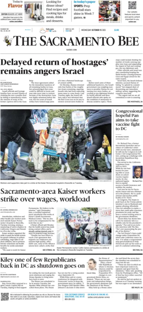 Cover of The Sacramento Bee