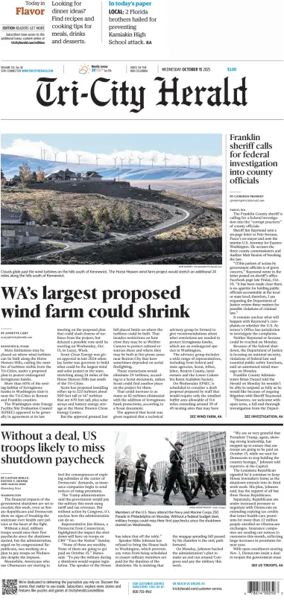 Cover of Tri-City Herald