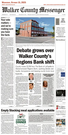 Cover of Walker County Messenger