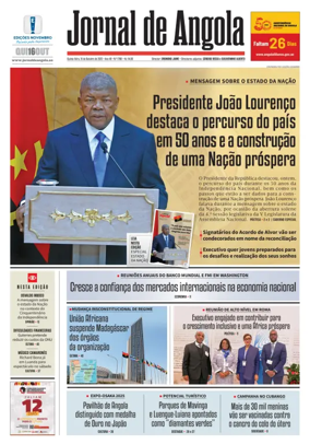 Cover of Jornal de Angola