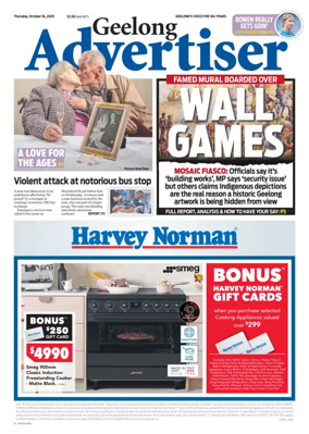 Cover of Geelong Advertiser