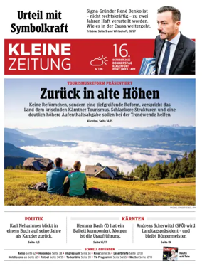 Cover of Kleine Zeitung Kaernten