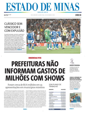 Cover of Estado de Minas (Brazil)