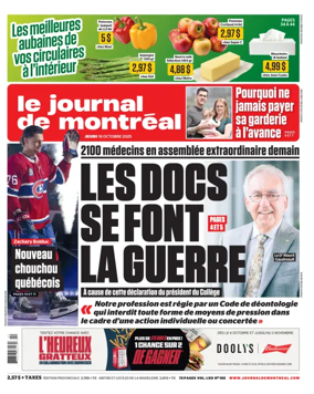 Cover of Le Journal de Montreal