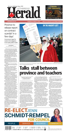 Cover of Lethbridge Herald
