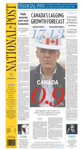 Cover of National Post - (National Edition)