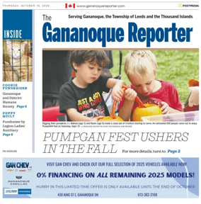 Cover of The Gananoque Reporter