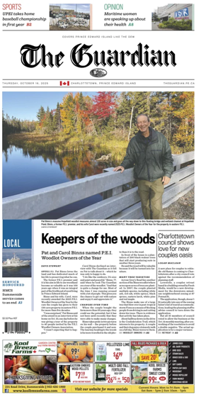 Cover of The Guardian (Charlottetown)
