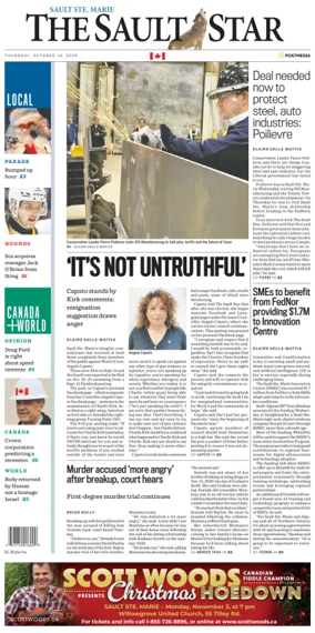 Cover of The Sault Star