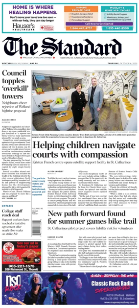 Cover of The Standard (St. Catharines)