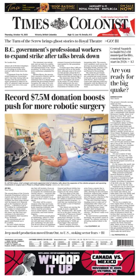 Cover of Times Colonist
