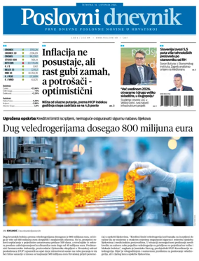 Cover of Poslovni Dnevnik