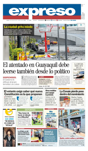 Cover of Diario Expreso