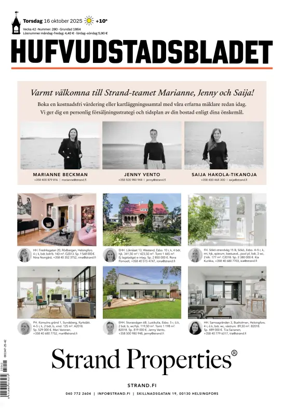 Cover of Hufvudstadsbladet