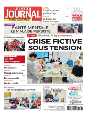 Cover of Le Petit Journal - L'hebdo local de l'Aude
