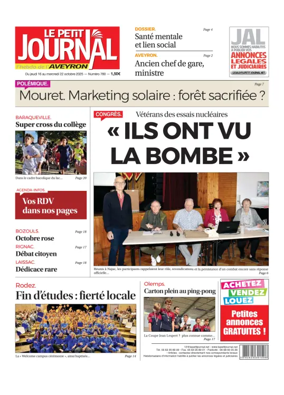 Cover of Le Petit Journal - L'hebdo local de l'Aveyron