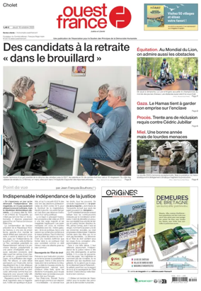 Cover of Ouest France (Cholet)