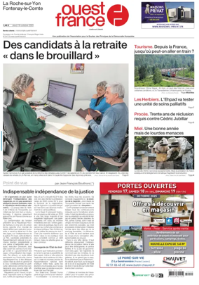 Cover of Ouest France (La Roche-sur-Yon)
