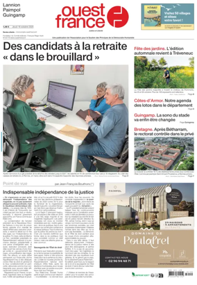 Cover of Ouest France (Lannion)