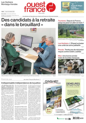 Cover of Ouest France (Les Herbiers / Montaigu)
