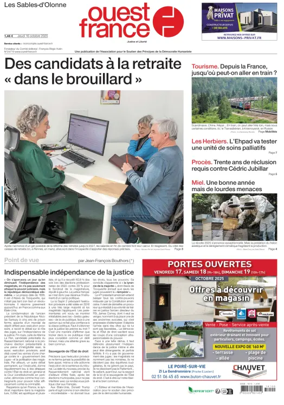 Cover of Ouest France (Les Sables-d'Olonne)