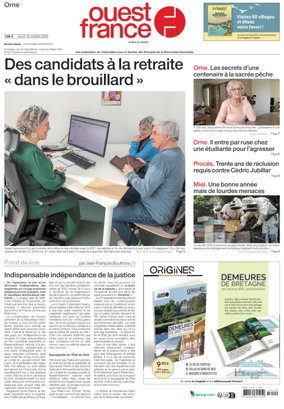 Cover of Ouest France (Orne)