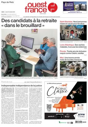 Cover of Ouest France (Pornic / Pays de Retz)