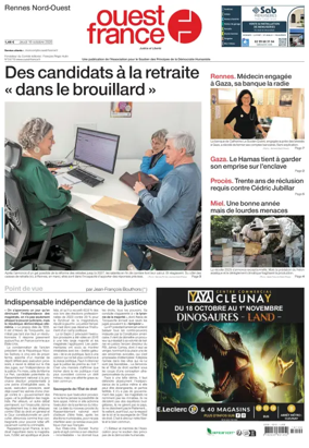 Cover of Ouest France (Rennes Nord)