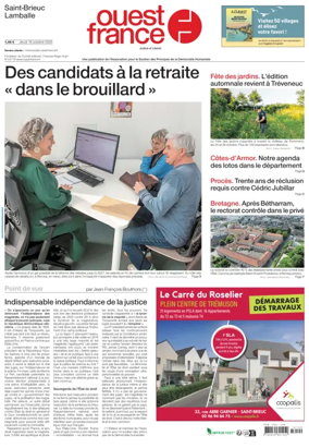 Cover of Ouest France (Saint-Brieuc)