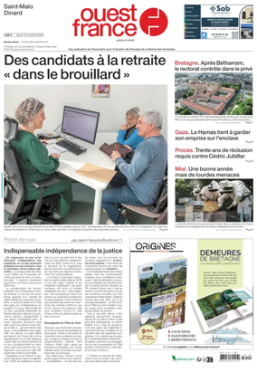Cover of Ouest France (Saint-Malo)