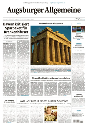 Cover of Augsburger Allgemeine (Ausgabe Stadt)