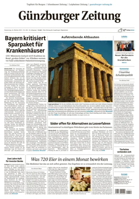 Cover of Guenzburger Zeitung