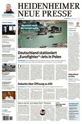 Cover of Heidenheimer Neue Presse