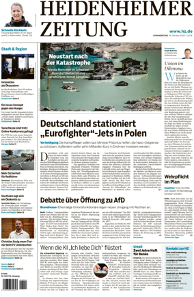 Cover of Heidenheimer Zeitung